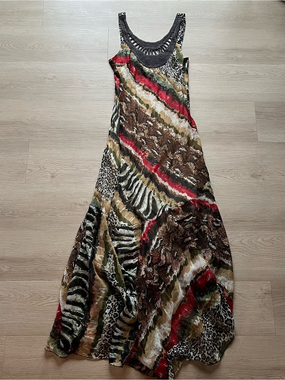 Metro 22 Animal Print Midi Dress
